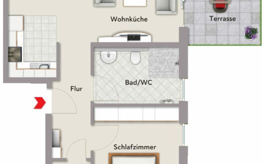 Grundriss Wohnung 2