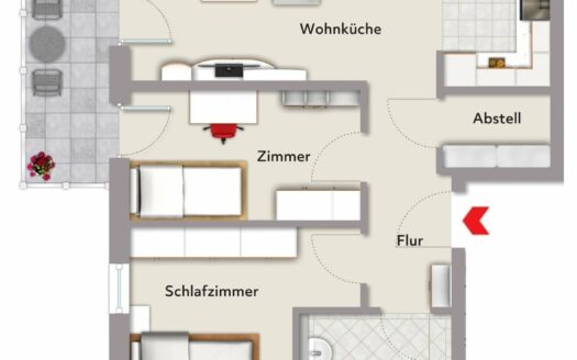 Grundriss Wohnung 3