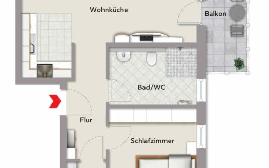 Grundriss Wohnung 4