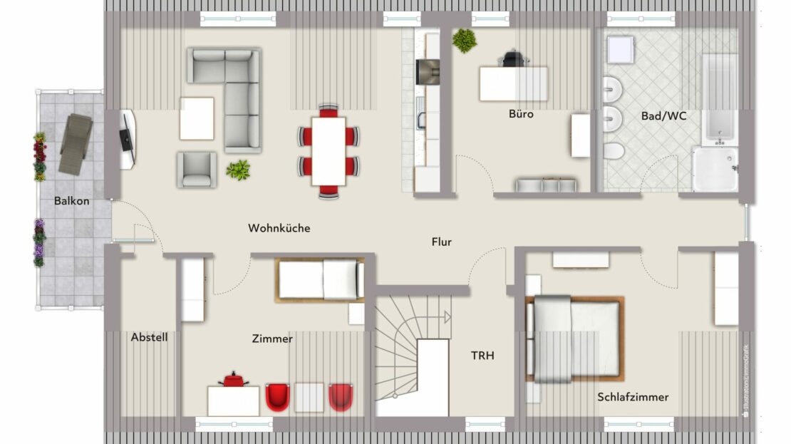 Grundriss Wohnung 5