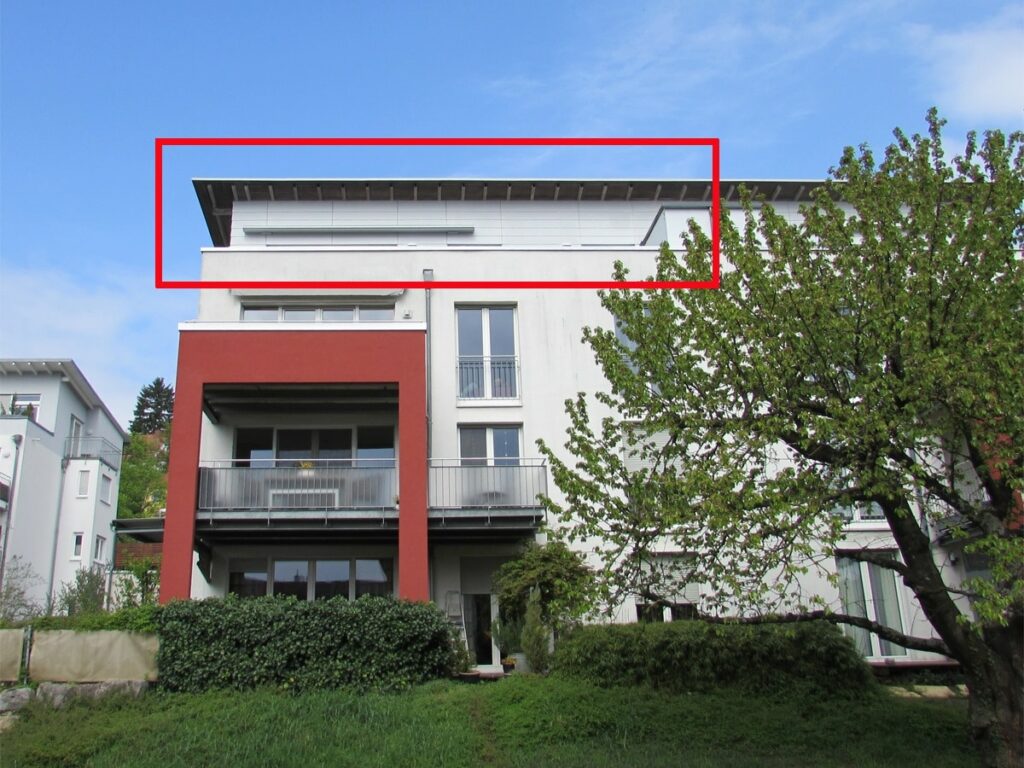 Blick auf die Wohnung