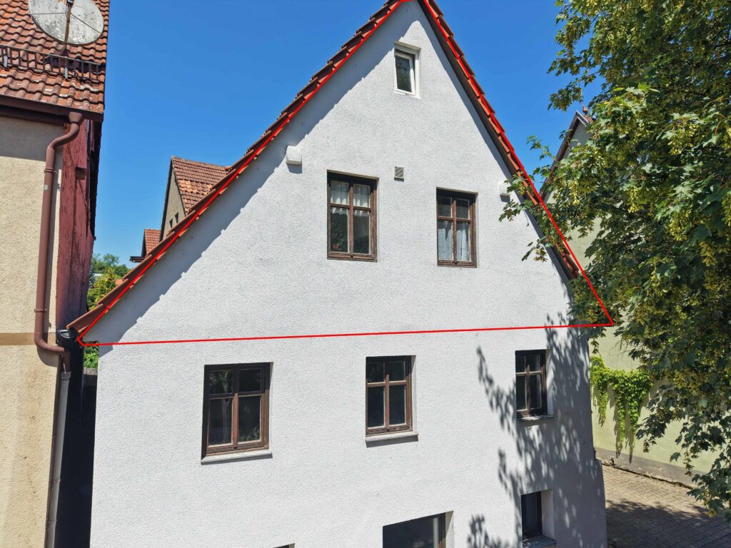Außenansicht markiert