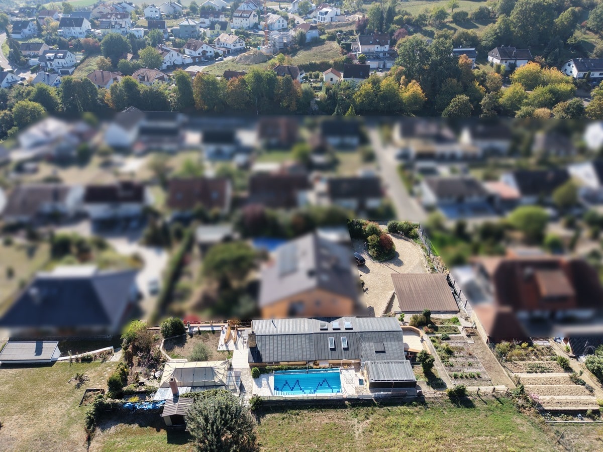 Drohnenansicht - Rückansicht